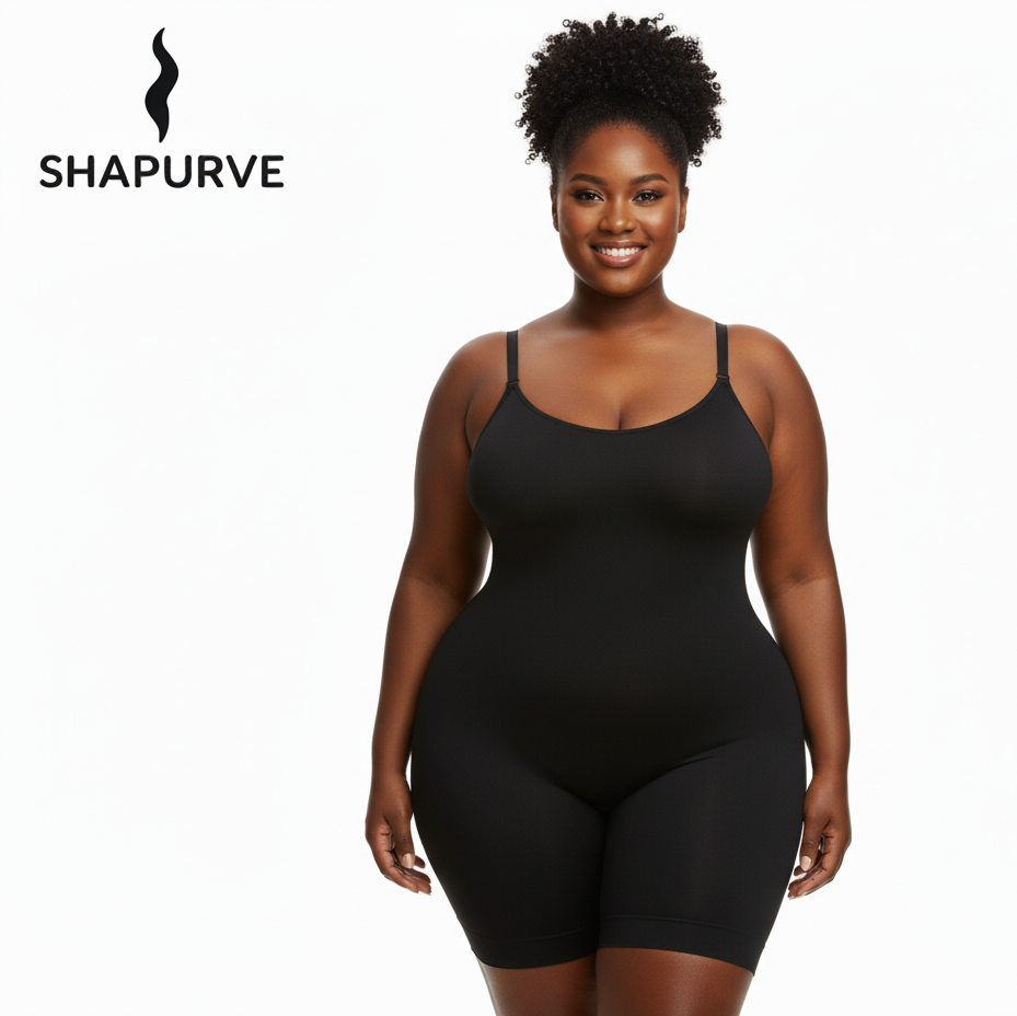 Plus Size Seamless Bodysuit – Tummy Control Shapewear for Confident Curvy Women