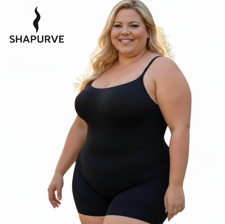 Plus Size Seamless Bodysuit – Tummy Control Shapewear for Confident Curvy Women
