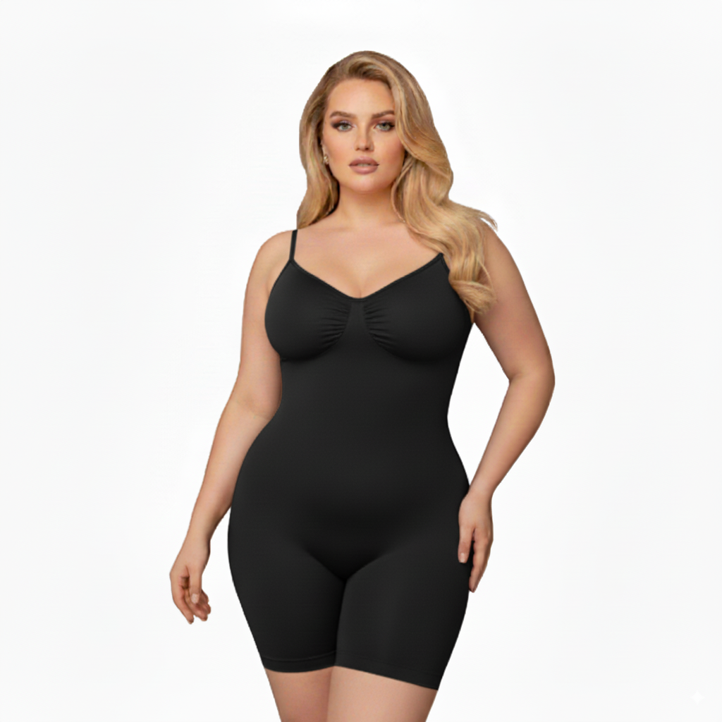 Plus Size Seamless Bodysuit – Tummy Control Shapewear for Confident Curvy Women