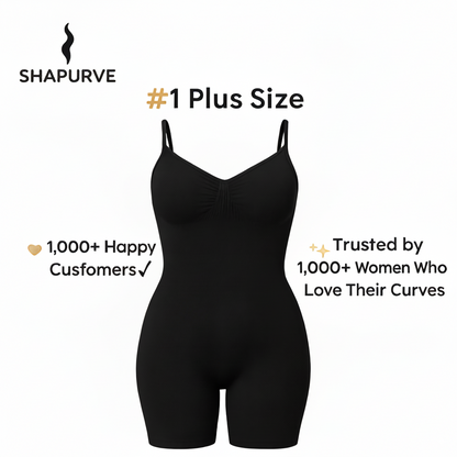 Plus Size Seamless Bodysuit – Tummy Control Shapewear for Confident Curvy Women