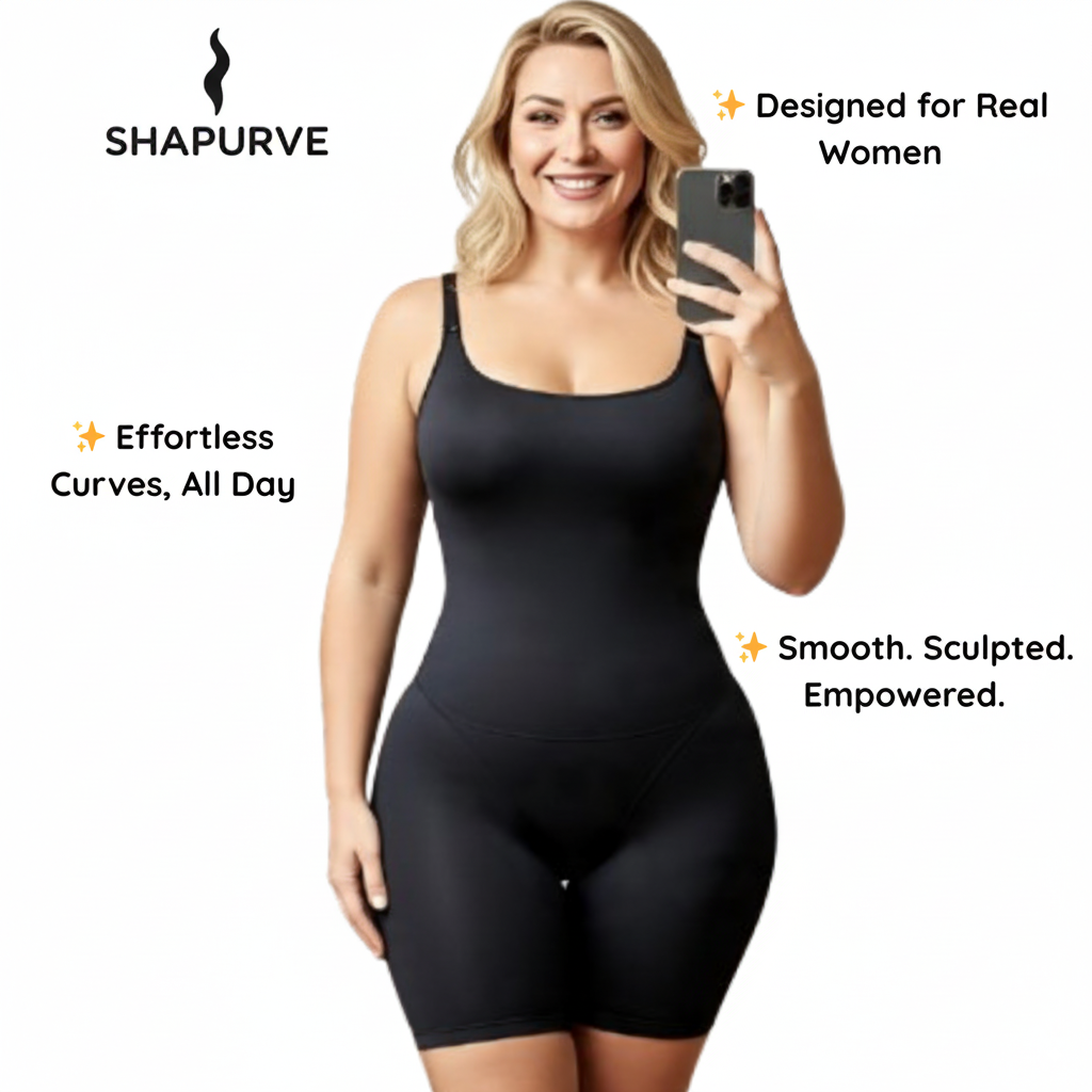 Plus Size Seamless Bodysuit – Tummy Control Shapewear for Confident Curvy Women
