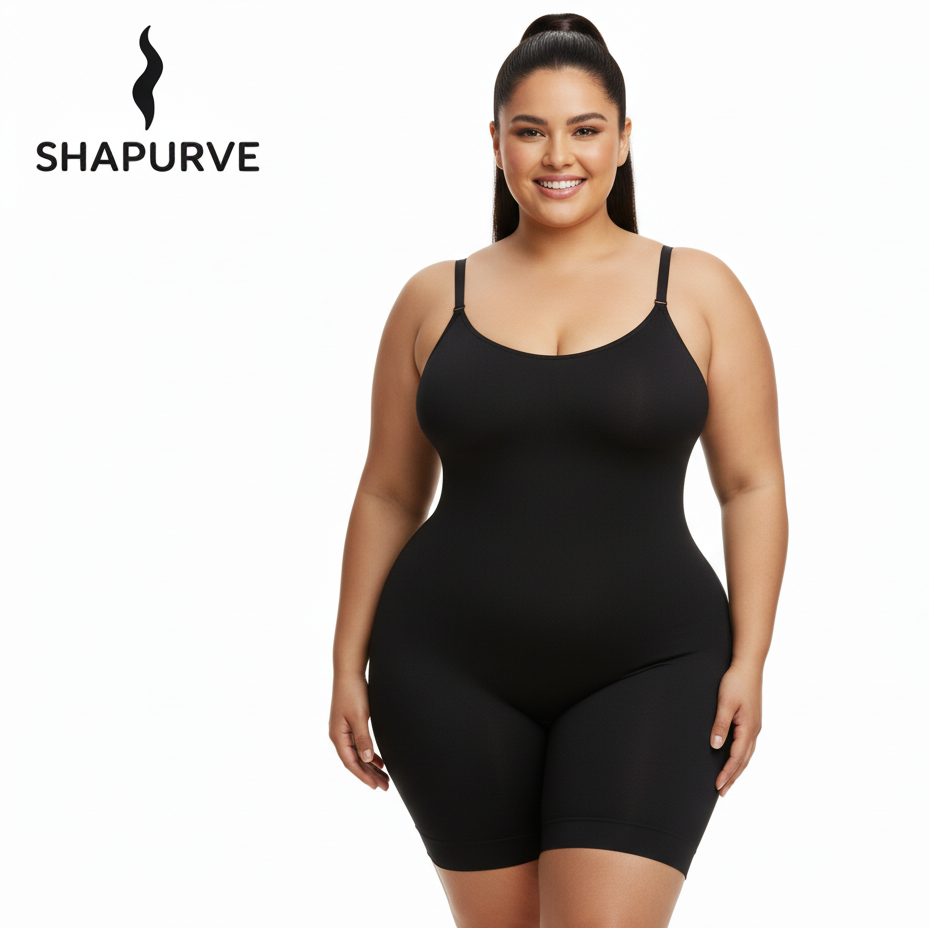 Plus Size Seamless Bodysuit – Tummy Control Shapewear for Confident Curvy Women